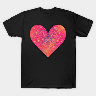 Spider Web Heart V38 T-Shirt